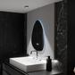 Oglinda LED Organica 80x60cm, Fluido Touch, Sistem Dezaburire, Dimabila