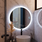 Oglinda LED Rotunda, 60cm, Noxia Touch, Sistem Dezaburire, Dimabila