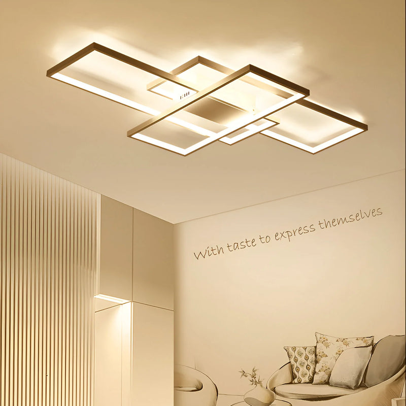 Lustra LED cu telecomanda LANDYN 78W, lumina Rece/Calda/Neutra, Dimabila, Alb-2