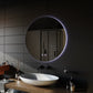 Oglinda LED Rotunda, 60cm, Isolda,Touch, Sistem Dezaburire, Lumina Rece 6000k