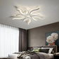 Lustra LED cu telecomanda SAKURA 62W, 5 Petale, lumina Rece/Calda/Neutra, Dimabila, Alb