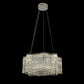 Candelabru Cristal LED cu Telecomanda WAVE Regalis, 52W, Lumina Calda/Rece/Neutra Inaltime Reglabila, Lumina Dimabila, Metal si Cristal