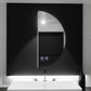 Oglinda LED Semiluna 50x100cm, Arcuat Touch, Sistem Dezaburire, Dimabila