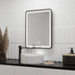 Oglinda LED Rectangulara, 60x80cm, EDGE Touch, Sistem Dezaburire, Rama Neagra