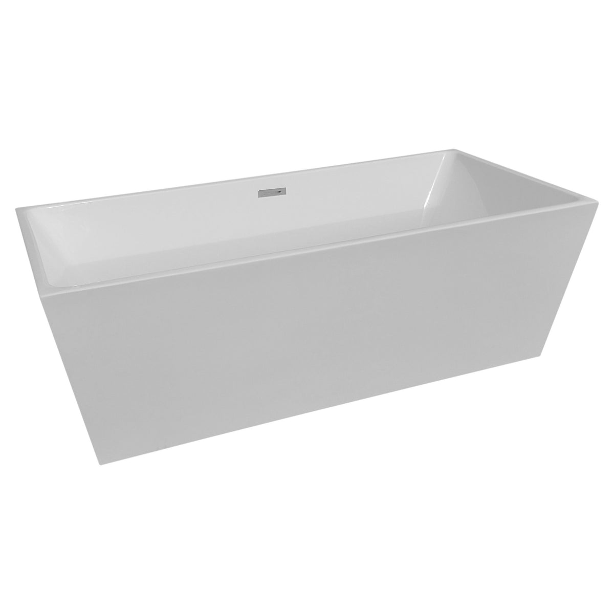 Cada baie freestanding Bella* BSM-204A, acril, 170 x 75 x 58 cm, alb