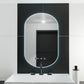 Oglinda LED Ovala, 50x80cm, Lucia Senzor Marcello, Sistem Dezaburire, Ceas & Termometru, Dimabila