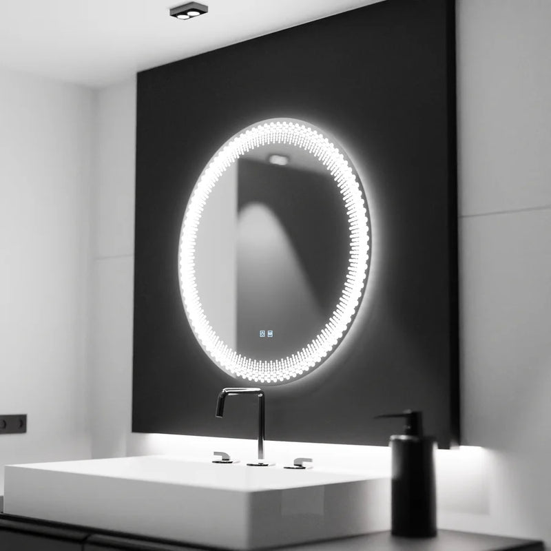 Oglinda LED Rotunda 60cm, Stellaire Touch, Sistem Dezaburire, Dimabila-2