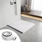 Cadita de dus patrata 90x90 cm, slim 3 cm, alb lucios