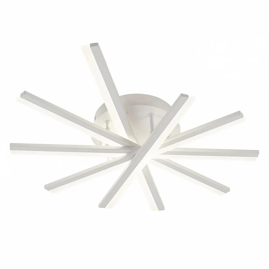 Lustra LED cu telecomanda ZOE, 67W, lumina Rece/Calda/Neutra, Dimabila, Alb