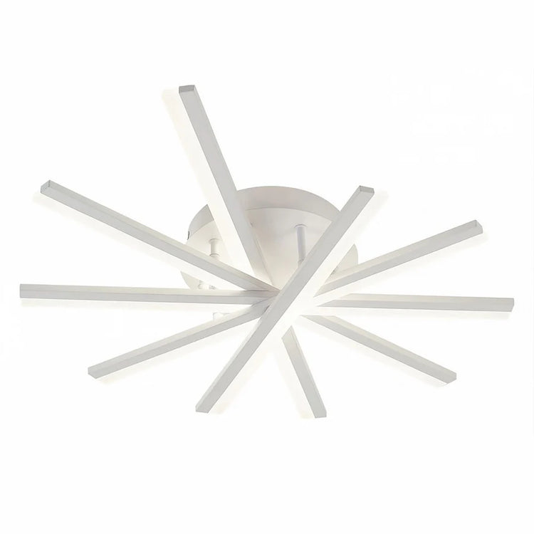 Lustra LED cu telecomanda ZOE, 67W, lumina Rece/Calda/Neutra, Dimabila, Alb