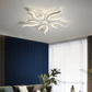Lustra LED cu telecomanda SAKURA 62W, 5 Petale, lumina Rece/Calda/Neutra, Dimabila, Alb
