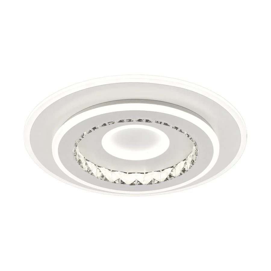 Lustra LED DOLIANA 70W, Diametru 40cm, lumina Rece/Calda/Neutra, Alb