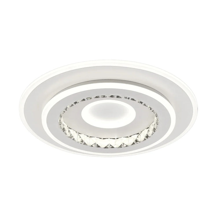Lustra LED DOLIANA 70W, Diametru 40cm, lumina Rece/Calda/Neutra, Alb