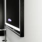 Oglinda LED Rectangulara, 80x60cm, Verite Majeste Noir Motion Glow Marcello, Sistem Dezaburire, Ceas & Termometru, Dimabila