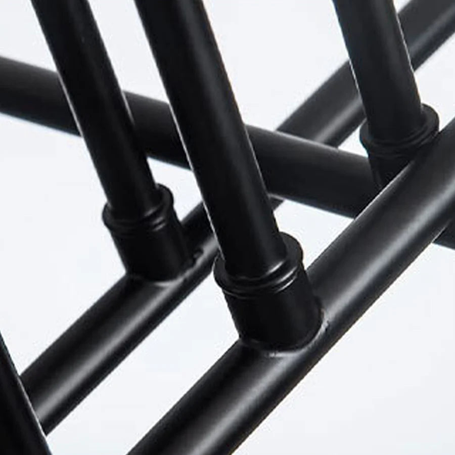 Lustra Modernist Octa 8, 8x E27, Negru, Design Modern