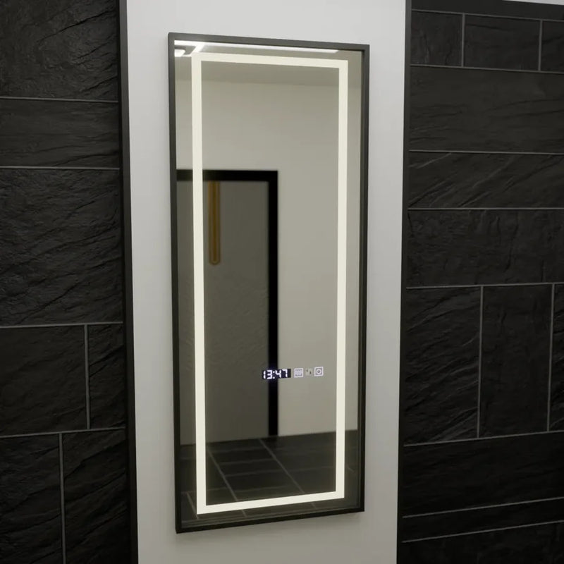 Oglinda LED Rectangula, 60x150cm, Bianca Senzor Radar Marcello, Sistem Dezaburire, Ceas & Termometru, Dimabila, Dressing Couture-2
