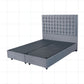 Pat Boom, 160x200 cm, gri, cu saltea si somiera metalica rabatabila