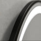Oglinda LED Rotunda, 60cm, Celeste Majesté Noir MotionGlow Marcello, Sistem Dezaburire, Ceas & Termometru, Dimabila