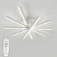 Lustra LED cu telecomanda ZOE, 67W, lumina Rece/Calda/Neutra, Dimabila, Alb