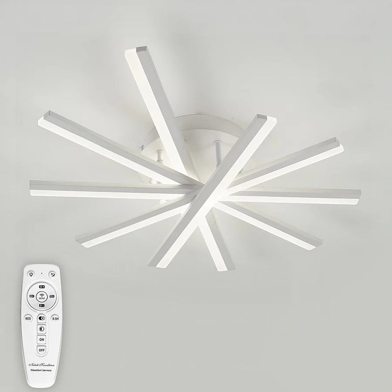 Lustra LED cu telecomanda ZOE, 67W, lumina Rece/Calda/Neutra, Dimabila, Alb-5