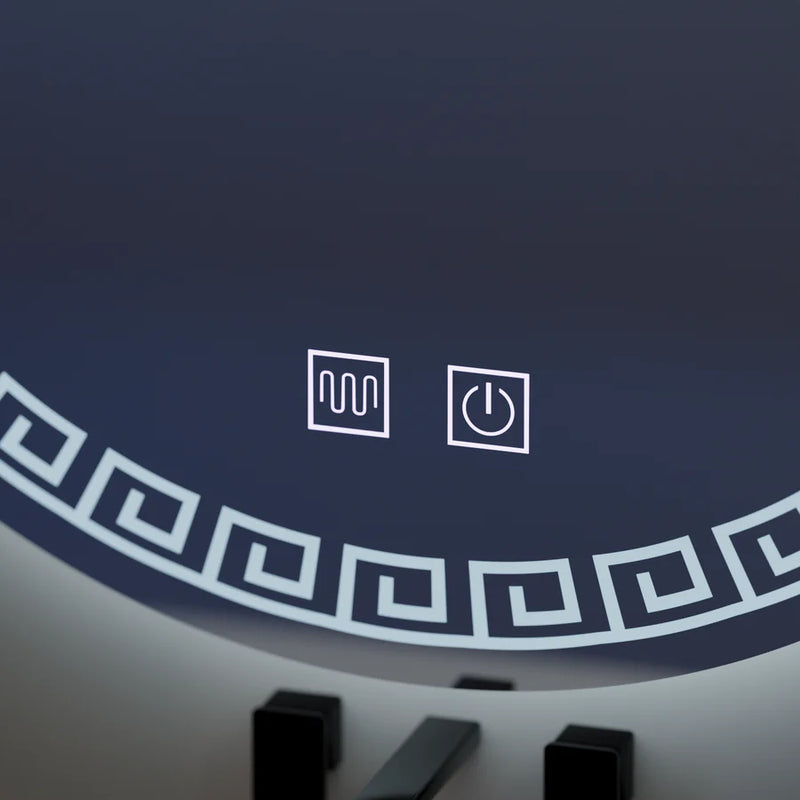 Oglinda LED Rotunda, 60cm, Orhina Touch, Sistem Dezaburire, Dimabila-3