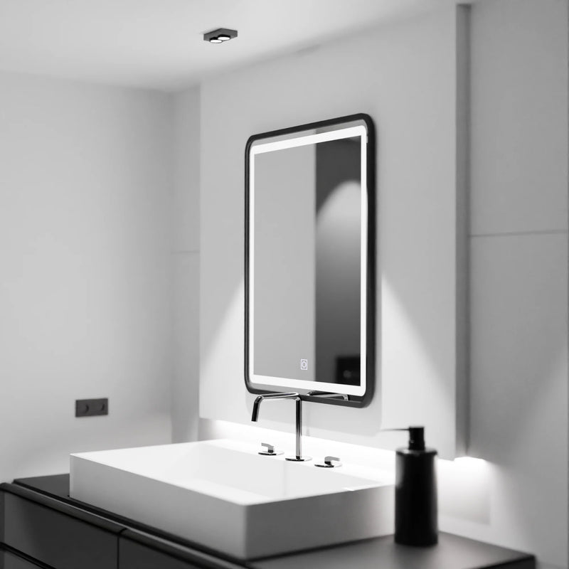 Oglinda led rectangulara, 60x80cm, Ombra Basic touch-4