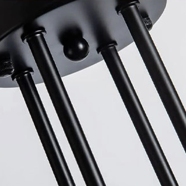 Lustra Modernist Octa 8, 8x E27, Negru, Design Modern