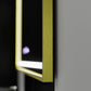 Oglinda LED Rectangulara, 120x80cm, Verite Royale Gold MotionGlow Marcello, Sistem Dezaburire, Ceas & Termometru, Dimabila