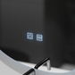 Oglinda LED Organica 80x60cm, Fluido Touch, Sistem Dezaburire, Dimabila