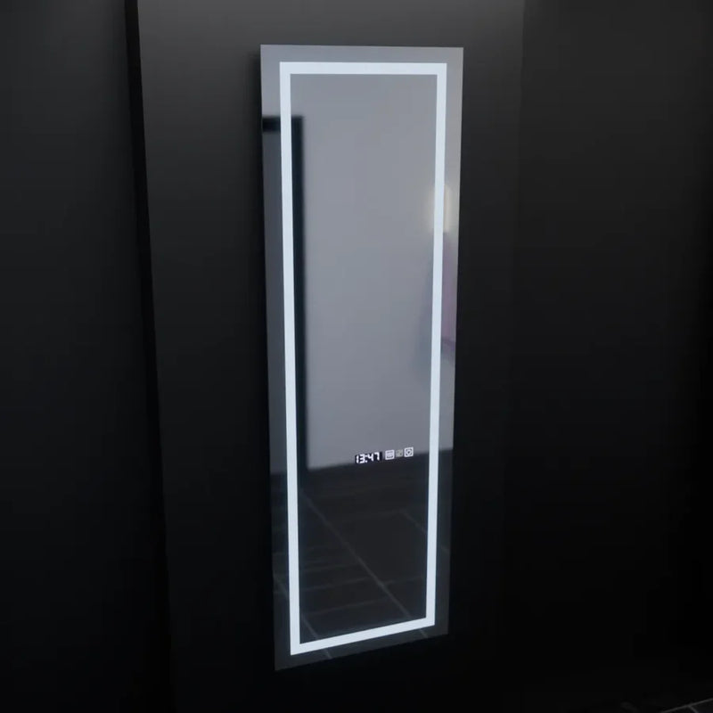 Oglinda LED Rectangulara, 45x140cm, Giulia Senzor Radar Marcello, Sistem Dezaburire, Ceas & Termometru, Dimabila, Dressing Couture-2