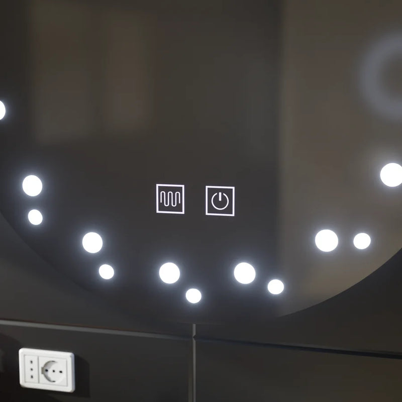 Oglinda LED Touch Ivory, Sistem Dezaburire, Diametru 60cm, Lumina Rece 6000K-3