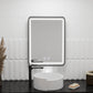 Oglinda LED Rectangulara, 60x80cm, EDGE Touch, Sistem Dezaburire, Rama Neagra