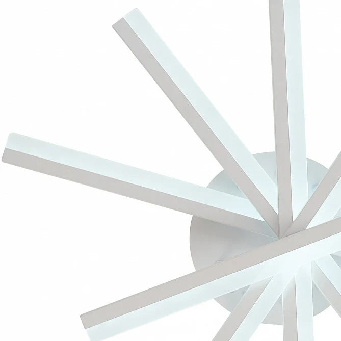 Lustra LED cu telecomanda ZOE, 67W, lumina Rece/Calda/Neutra, Dimabila, Alb