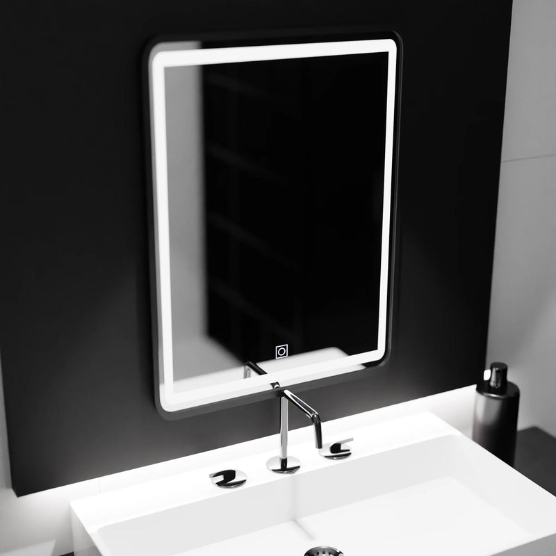 Oglinda led rectangulara, 60x80cm, Ombra Basic touch-2