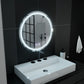 Oglinda LED Rotunda, 60cm, Lucea Touch, Sistem Dezaburire, Dimabila