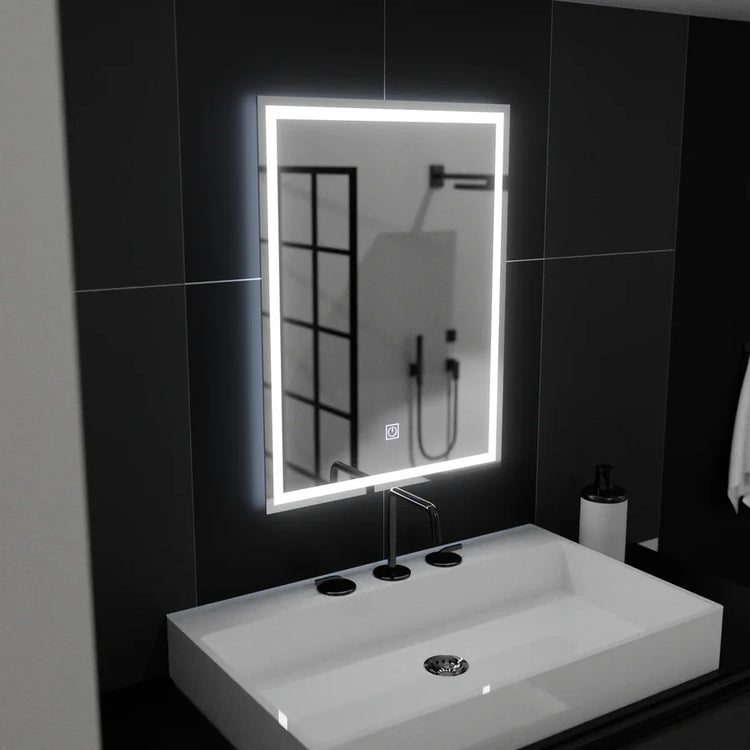 Oglinda LED Rectangulara, 50x70cm, FRAME Basic Touch