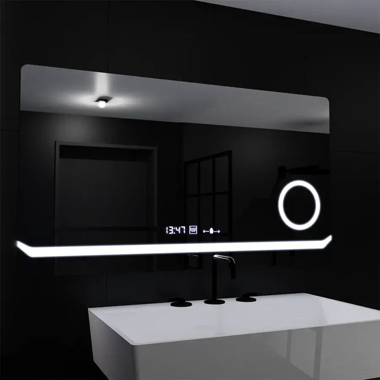 Oglinda LED Touch Brillante Sistem Dezaburire Lupa Cosmetica 80x60 cm Colectia Marcello Funghi - La Cucu