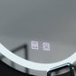 Oglinda LED Rotunda, 60cm, Lucea Touch, Sistem Dezaburire, Dimabila