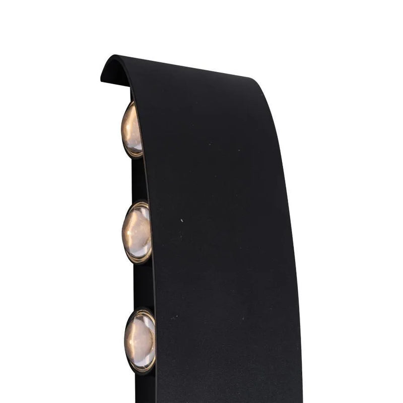 Aplică Adonis Exterior, 10W, Negru, 3000K-3