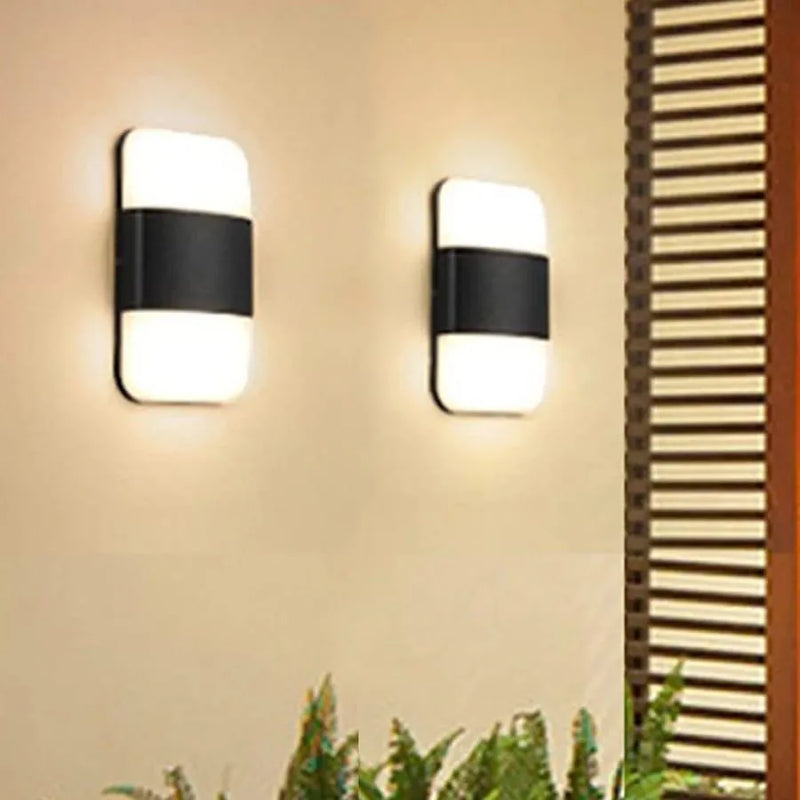 FY879/2BK - Aplică Exterior Geni, 12W, Negru, 3000K-2