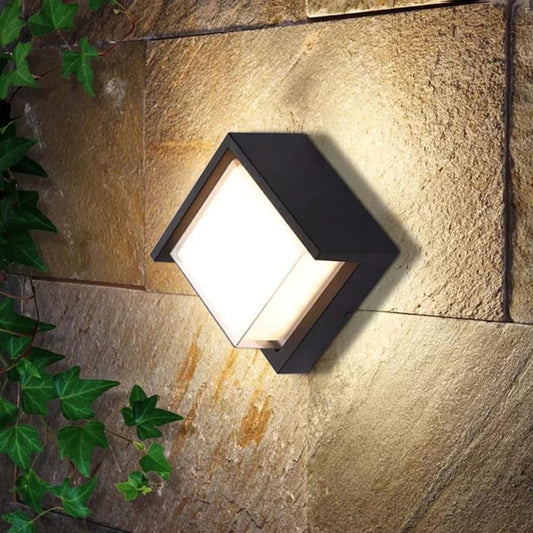 Aplica LED de Exterior, 12W, Metal, Negru - La Cucu