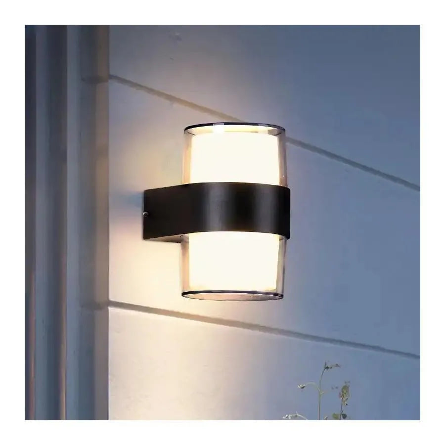 Aplică LED de Exterior Enia, 12W, Negru, 3000K, Fantas