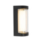 Aplică LED de Exterior Han, 12W, Metal, Negru