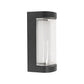 Aplică LED de Exterior Han, 12W, Metal, Negru