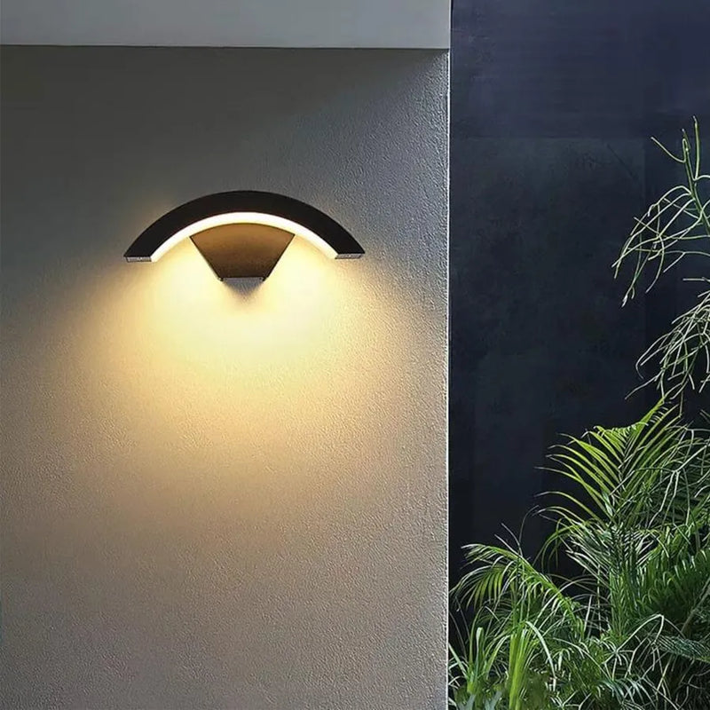 FY555AS/BK - Aplică LED de Exterior Harera, 12W, Metal, Negru-3