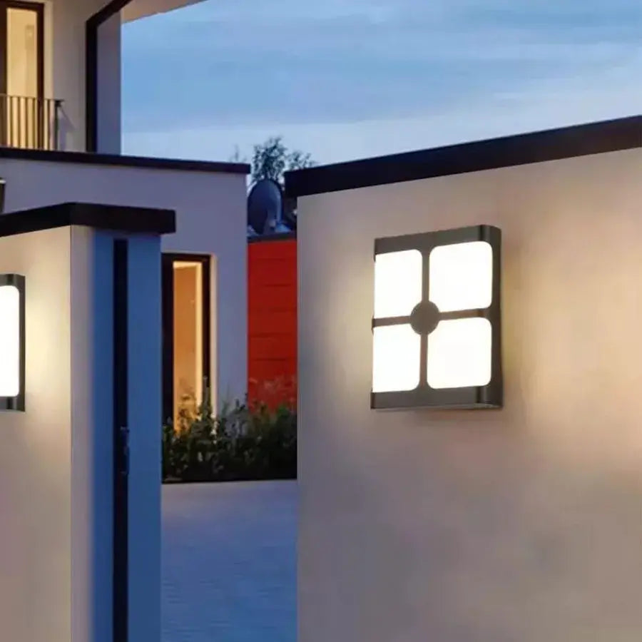 Aplică LED Exterior Timeea, 20W, Negru, 6000K