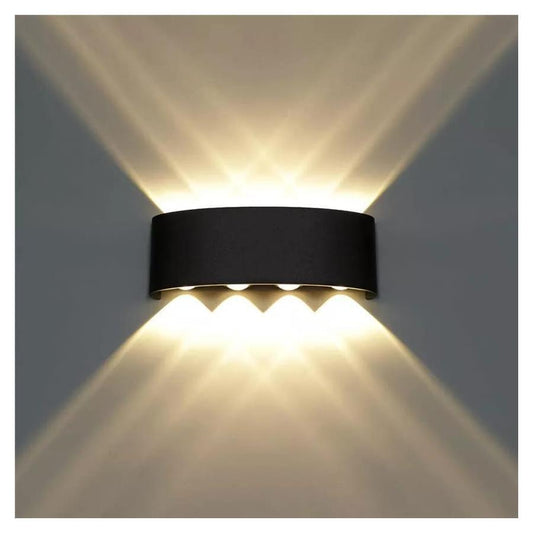 Aplica LED de Exterior, 8W, 3000K, Negru, Metal, IP65 1780/8BK