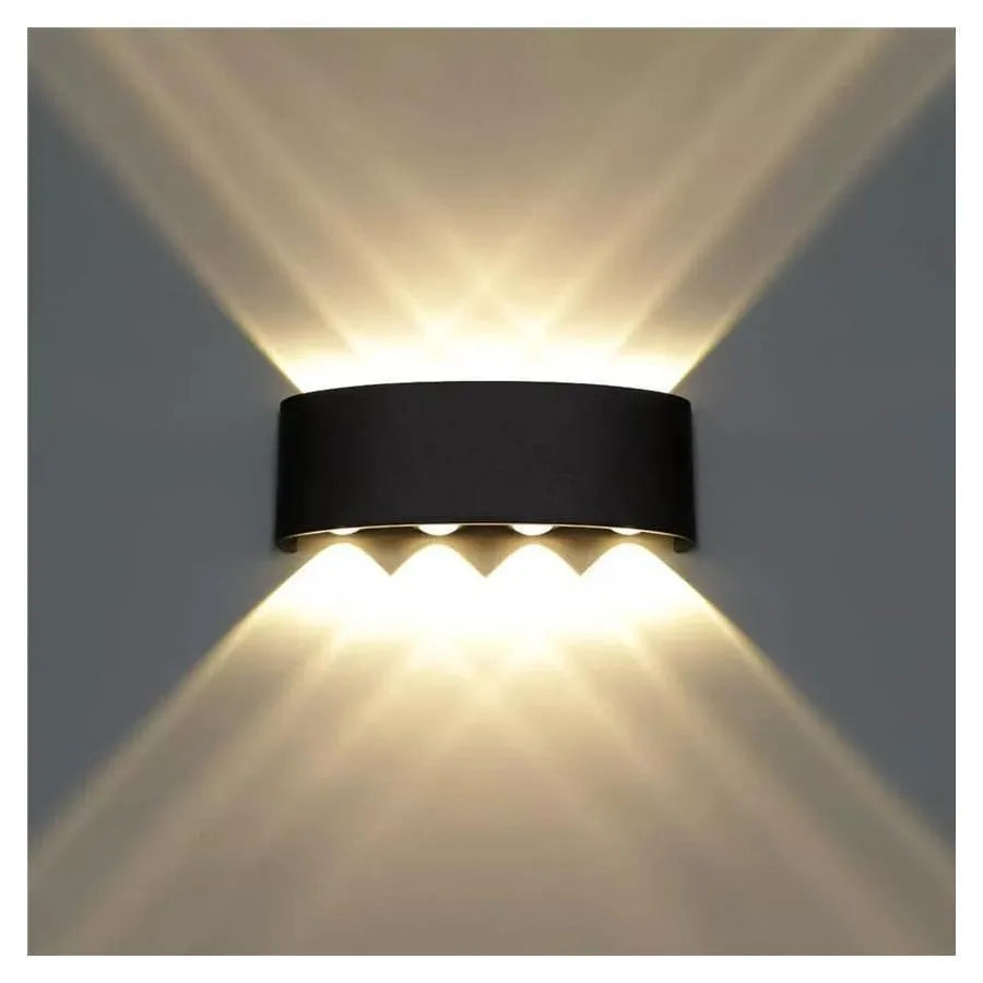 Aplică LED Gina Exterior, 8W, Negru,  3000K