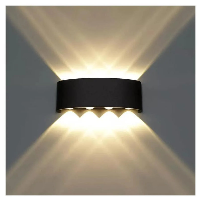 1780/WBK - Aplică LED Gina Exterior, 8W, Negru,  3000K-1