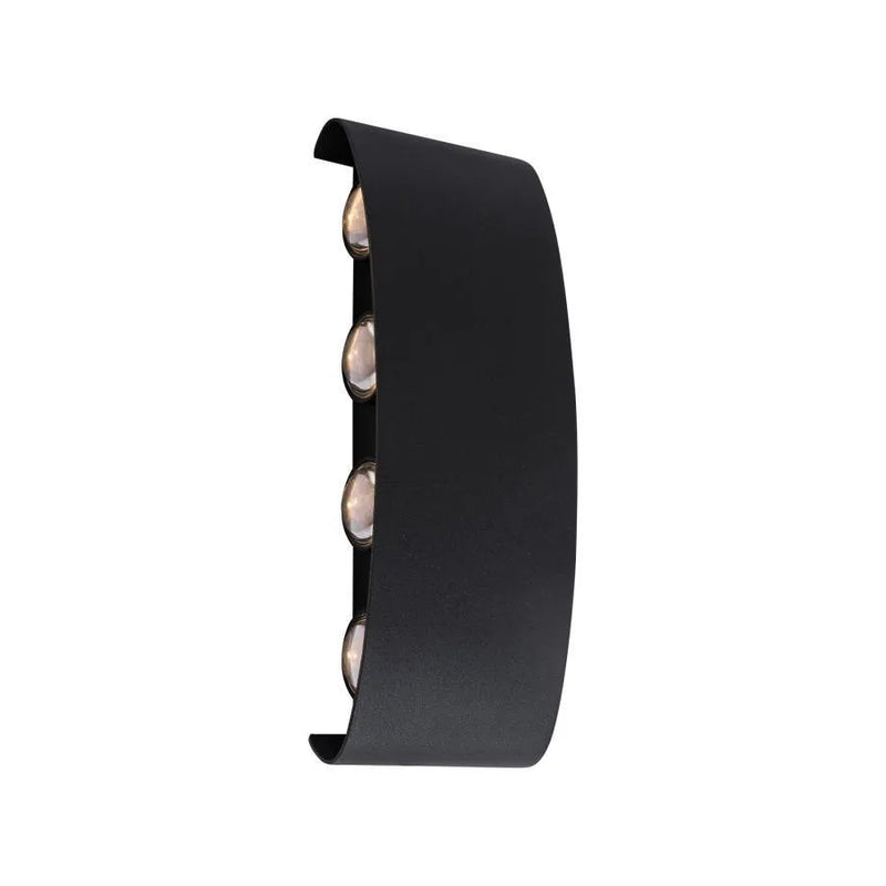 1780/WBK - Aplică LED Gina Exterior, 8W, Negru,  3000K-4